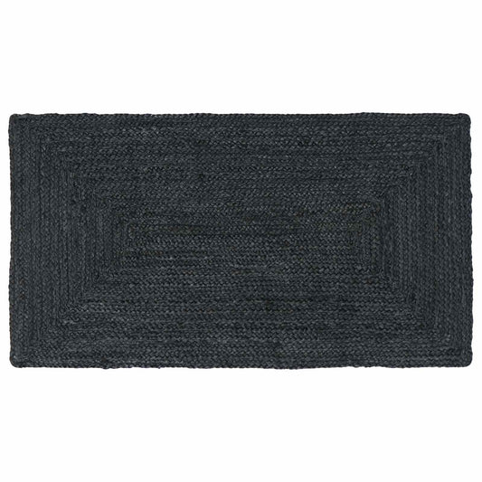 Area Rug Dark Grey 60 x 110 cm Jute
