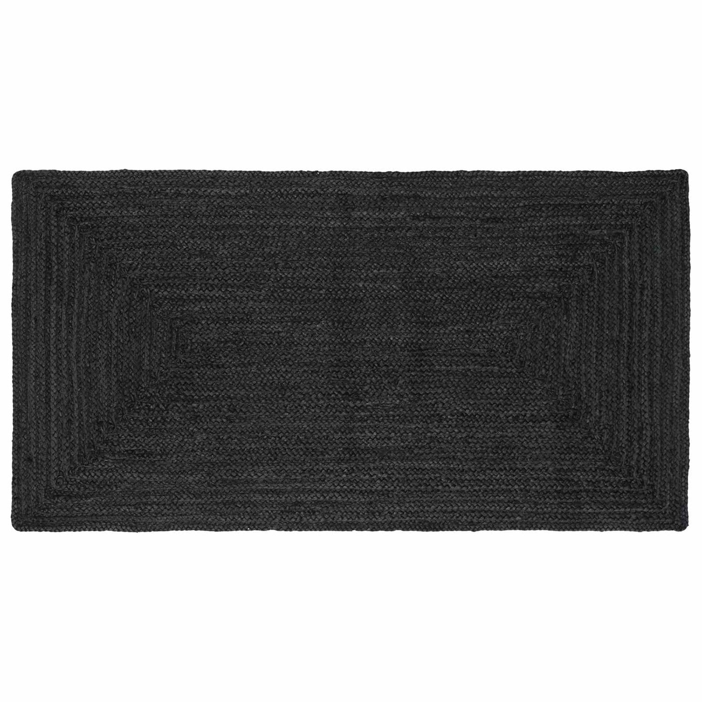 Area Rugs Rectangular Dark Grey 80 x 150 cm Jute