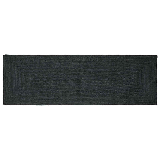 Area Rug Dark Grey 80 x 200 cm Jute