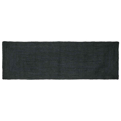 Area Rugs Rectangular Dark Grey 80 x 250 cm Jute