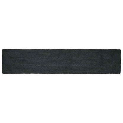 Area Rugs Rectangular Dark Grey 80 x 400 cm Jute