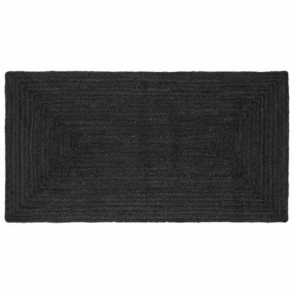 Area Rugs Rectangular Dark Grey 100 x 200 cm Jute