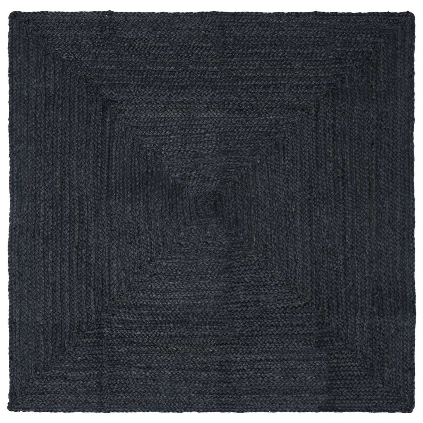 Area Rugs Rectangular Dark Grey 120 x 120 cm Jute