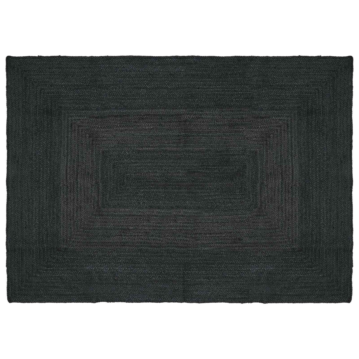Area Rugs Rectangular Dark Grey 140 x 200 cm Jute