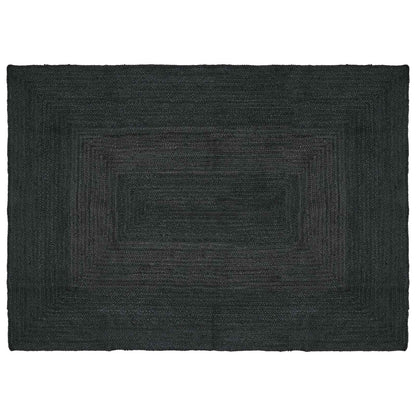 Area Rugs Rectangular Dark Grey 140 x 200 cm Jute
