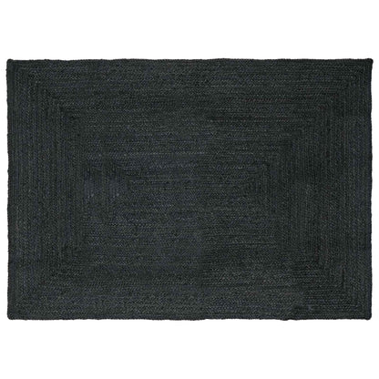 Area Rugs Rectangular Dark Grey 160 x 230 cm Jute