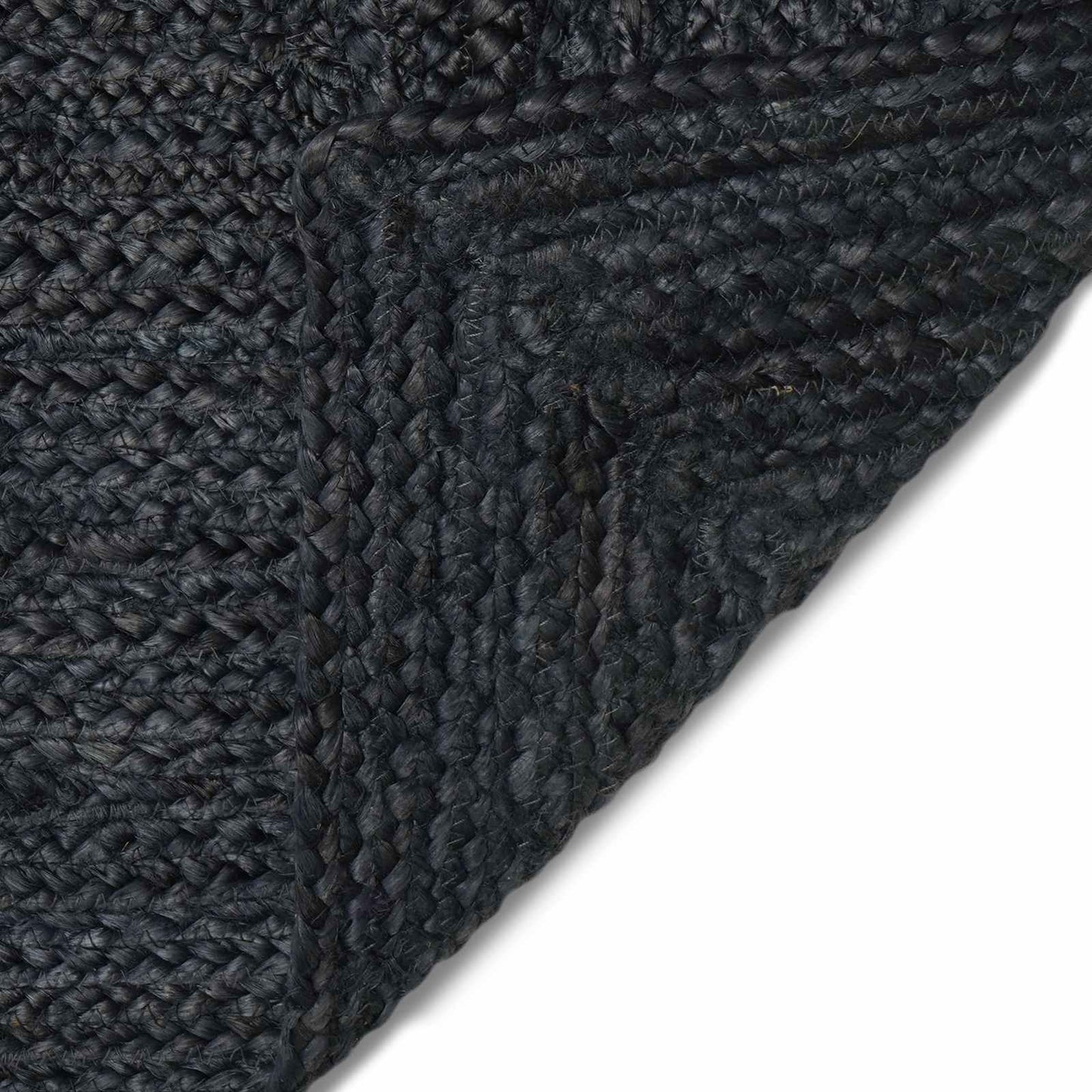 Area Rugs Square Dark Grey 240 x 240 cm Jute