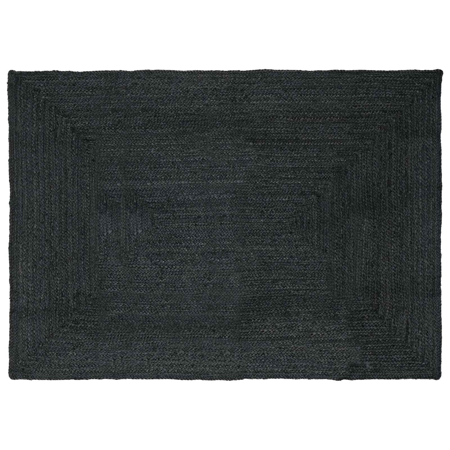 Area Rugs Rectangular Dark Grey 240 x 340 cm Jute