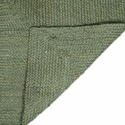 Area Rugs Rectangular Olive Green 60 x 110 cm Jute