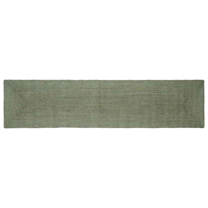 Area Rugs Rectangular Olive Green 60 x 250 cm Jute