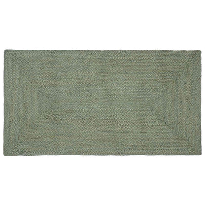 Area Rugs Rectangular Olive Green 80 x 150 cm Jute