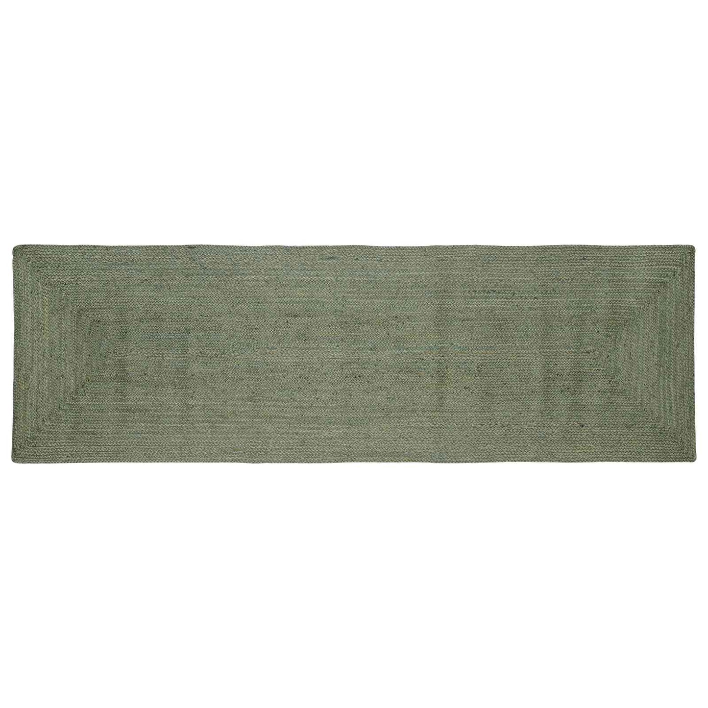Area Rugs Rectangular Olive Green 80 x 300 cm Jute