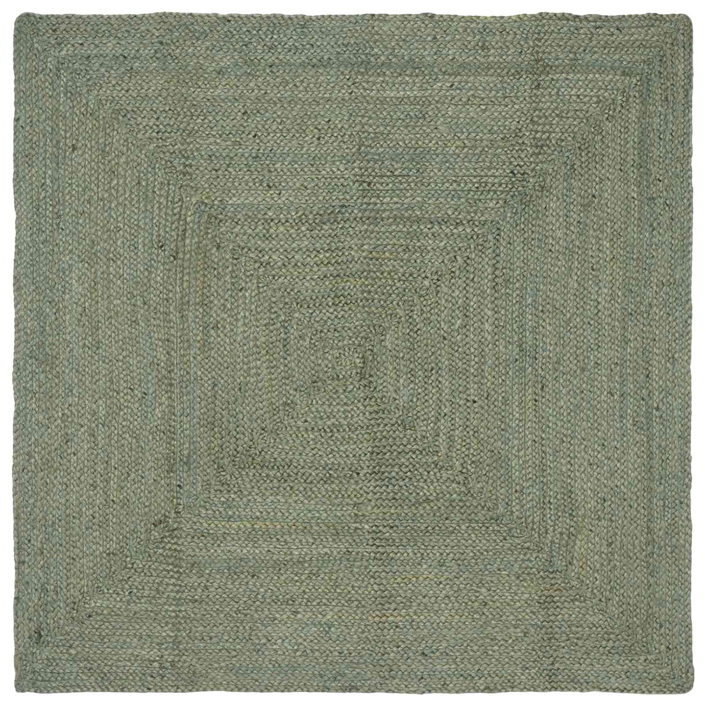 Area Rugs Rectangular Olive Green 160 x 160 cm Jute