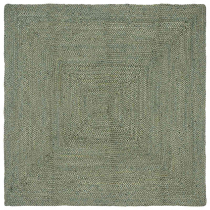 Area Rugs Rectangular Olive Green 160 x 160 cm Jute