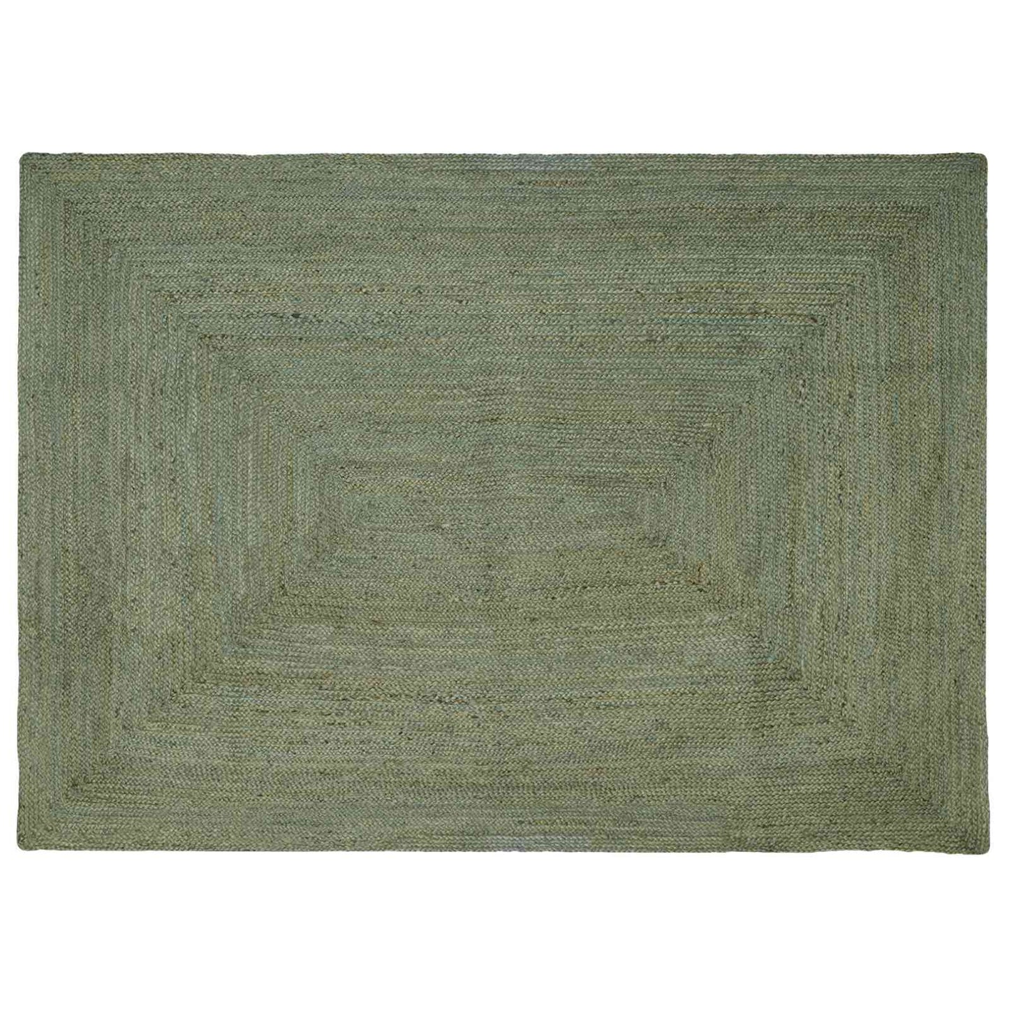 Area Rugs Rectangular Olive Green 160 x 230 cm Jute