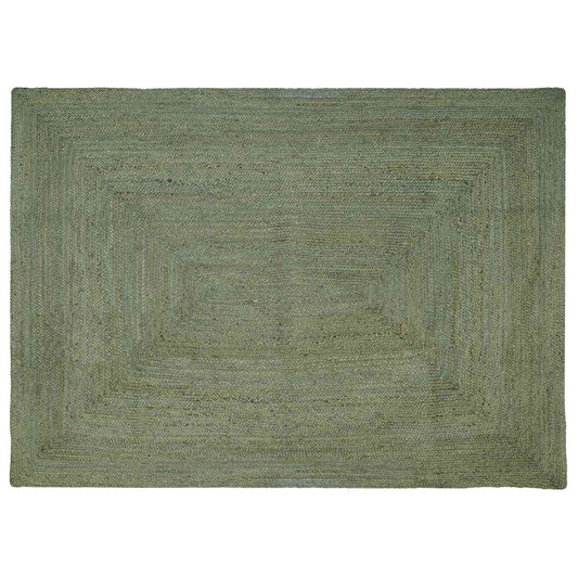 Area Rug Olive Green 200 x 290 cm Jute