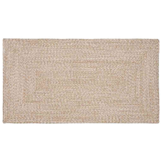 Area Rug Natural and White 80 x 150 cm Jute