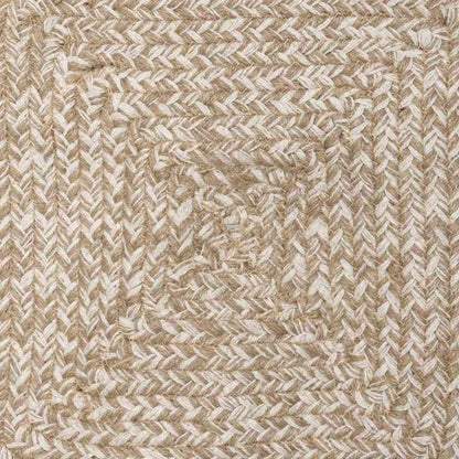 Area Rugs Natural and White 100 x 200 cm Jute