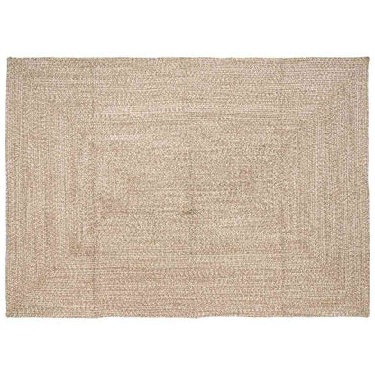 Area Rugs Natural and White 200 x 290 cm Jute