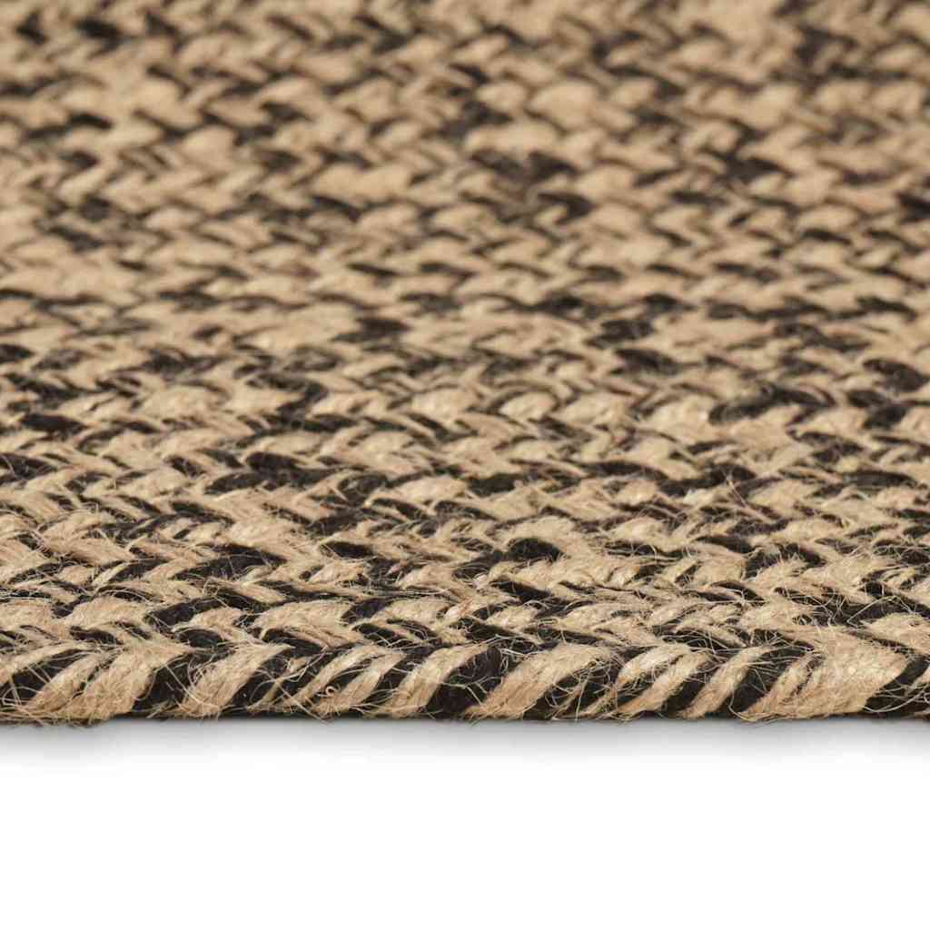 Area Rugs Natural and Black 60 x 200 cm Jute