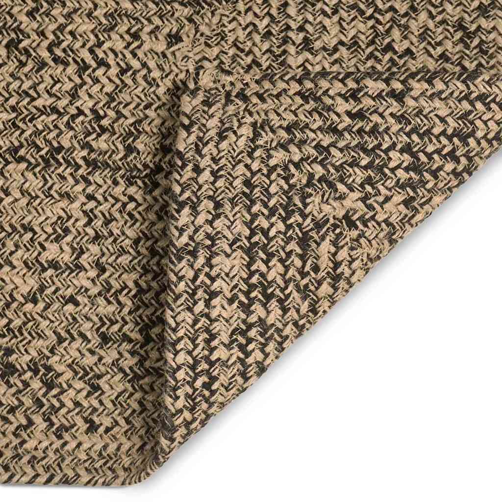 Area Rugs Natural and Black 160 x 230 cm Jute