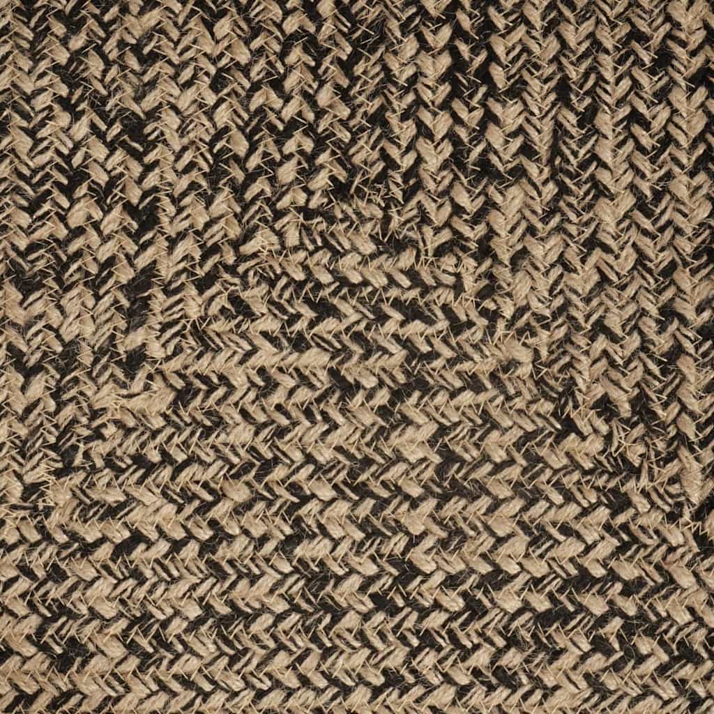 Area Rugs Natural and Black 300 x 300 cm Jute