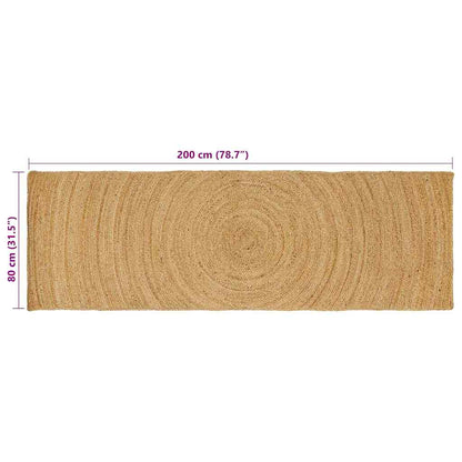 Area Rugs Natural 80 x 200 cm Jute