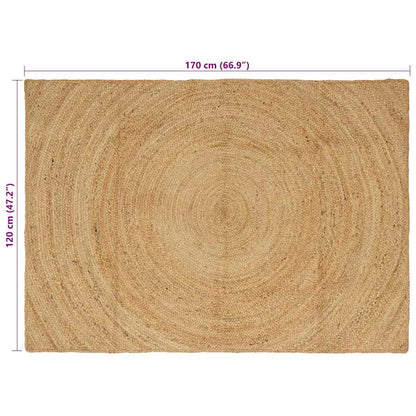 Area Rugs Natural 120 x 170 cm Jute