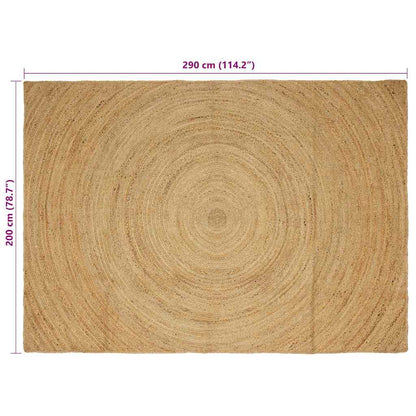 Area Rugs Natural 200 x 290 cm Jute