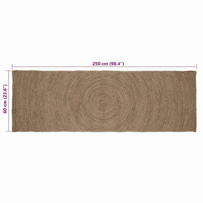 Area Rugs Grey 60 x 250 cm Jute