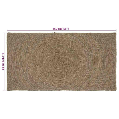 Area Rugs Grey 80 x 150 cm Jute