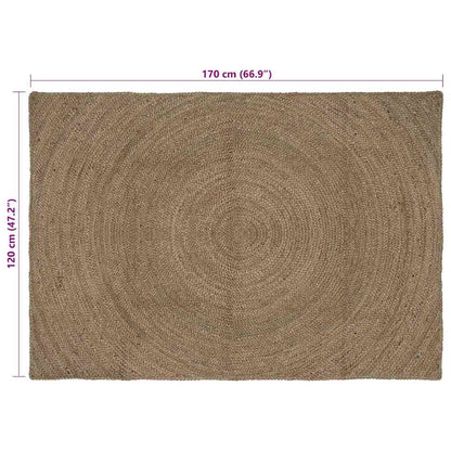 Area Rugs Grey 120 x 170 cm Jute