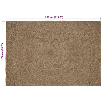 Area Rugs Grey 200 x 290 cm Jute