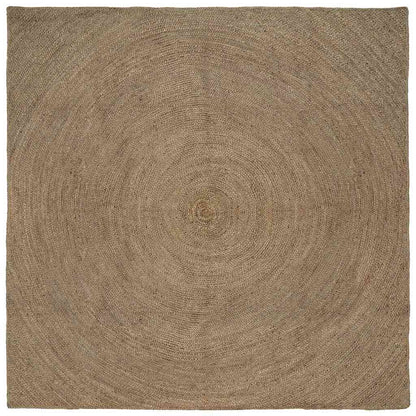 Area Rugs Grey 240 x 240 cm Jute