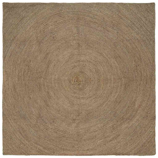 Area Rugs Grey 240 x 240 cm Jute