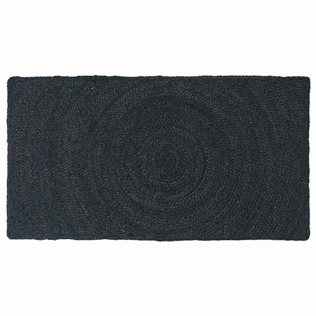 Area Rugs Dark Grey 60 x 110 cm Jute
