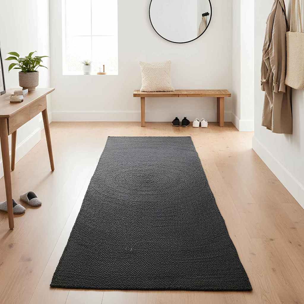 Area Rugs Dark Grey 60 x 400 cm Jute