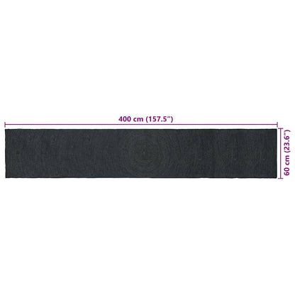 Area Rugs Dark Grey 60 x 400 cm Jute