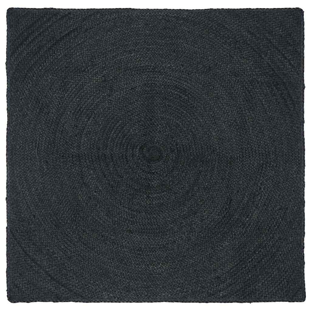 Area Rugs Dark Grey 120 x 120 cm Jute