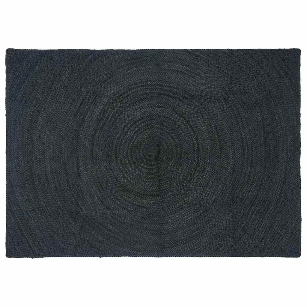 Area Rugs Dark Grey 140 x 200 cm Jute