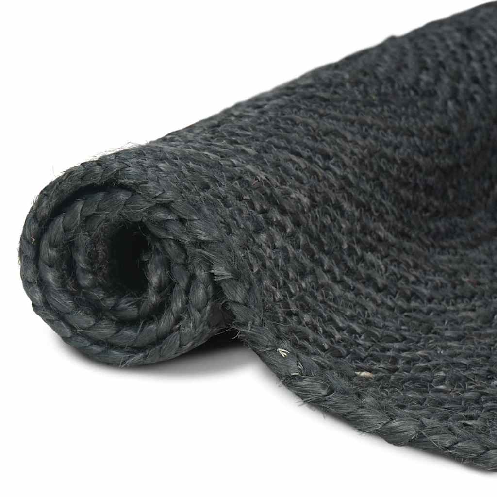 Area Rugs Dark Grey 240 x 240 cm Jute