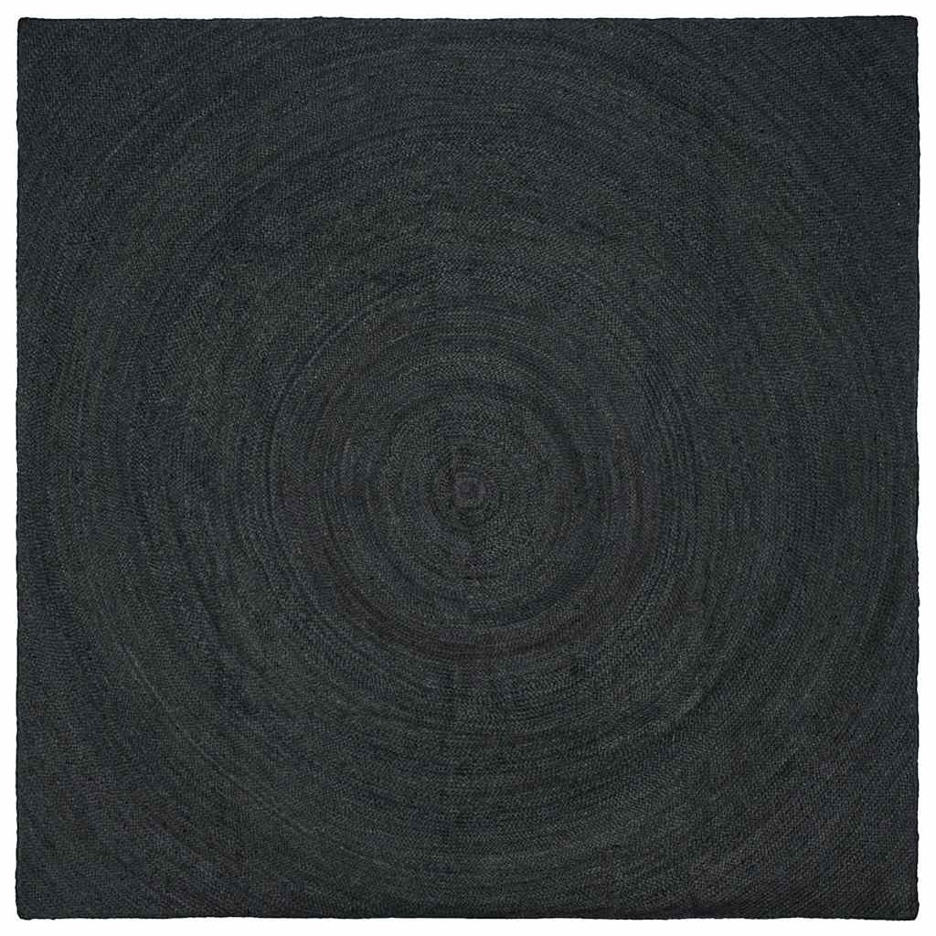 Area Rugs Dark Grey 240 x 240 cm Jute
