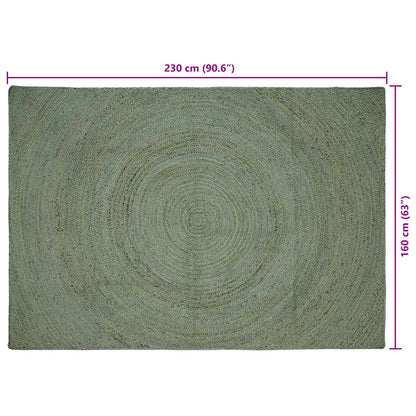 Area Rugs Olive Green 160 x 230 cm Jute