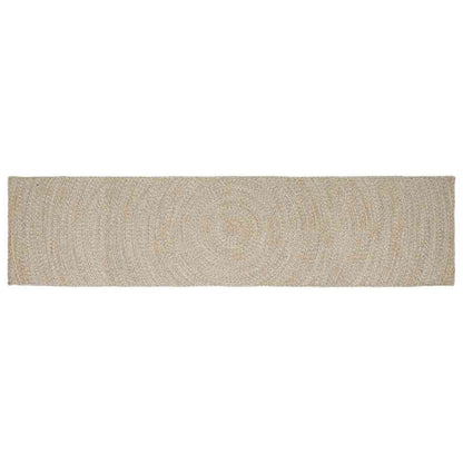 Area Rugs Natural and White 60 x 400 cm Jute