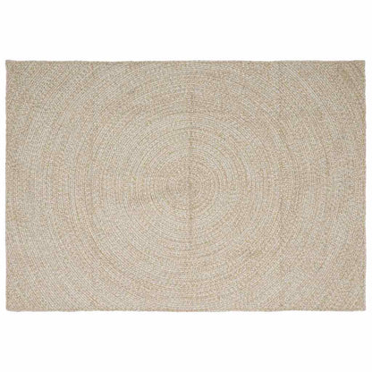 Area Rugs Natural and White 240 x 340 cm Jute
