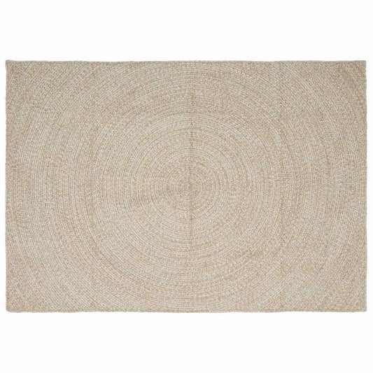 Area Rug Natural and White 240 x 340 cm Jute