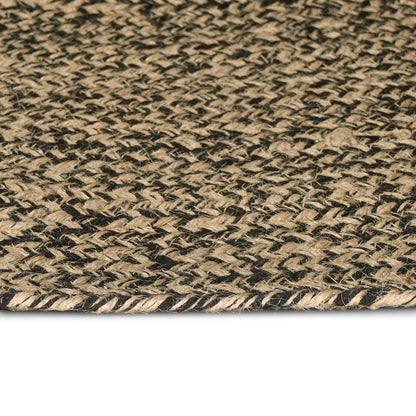 Area Rugs Natural and Black 60 x 300 cm Jute