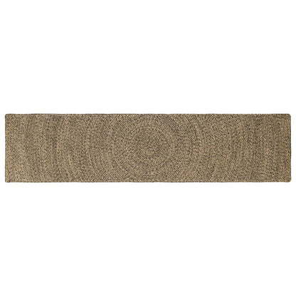 Area Rugs Natural and Black 60 x 300 cm Jute