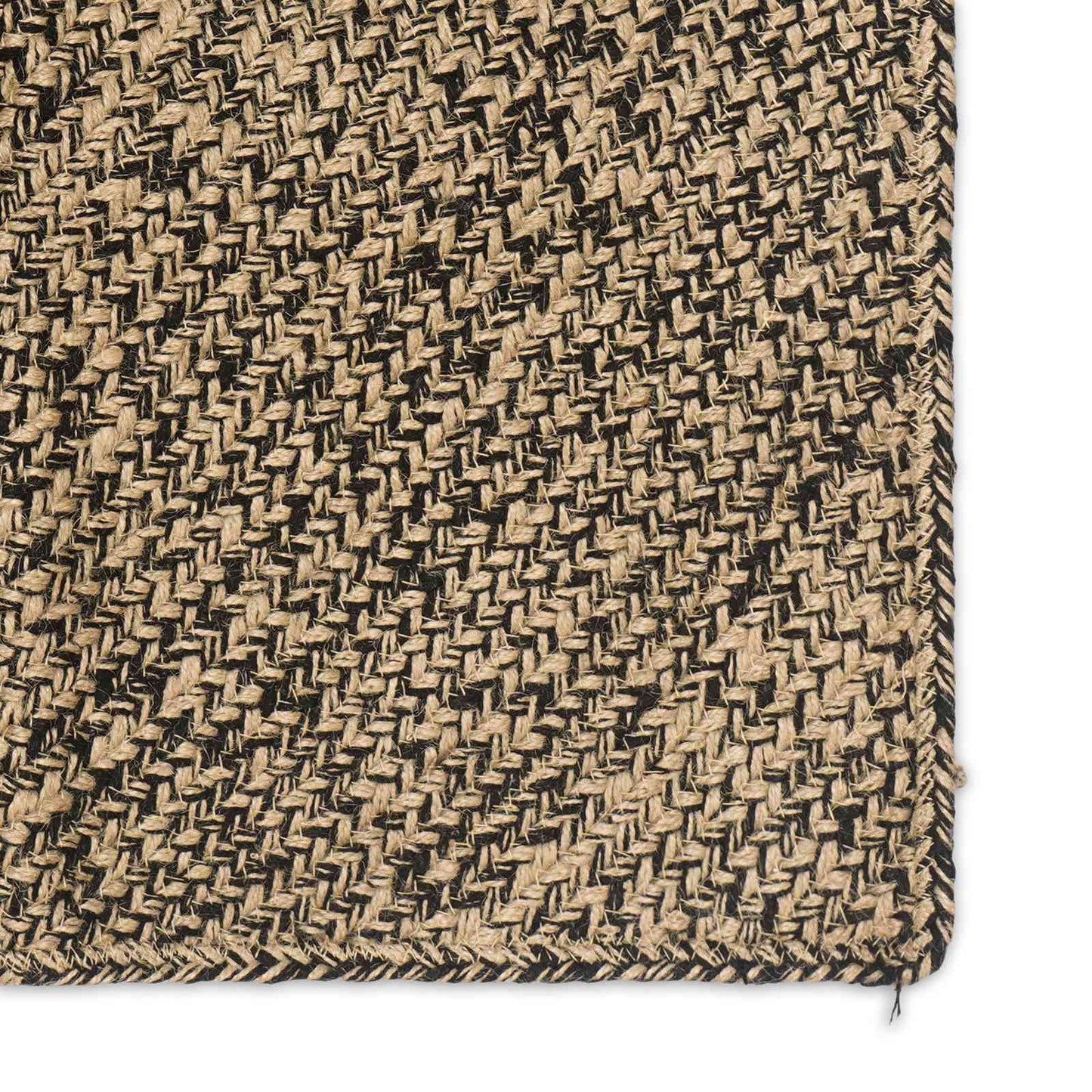 Area Rugs Natural and Black 80 x 150 cm Jute