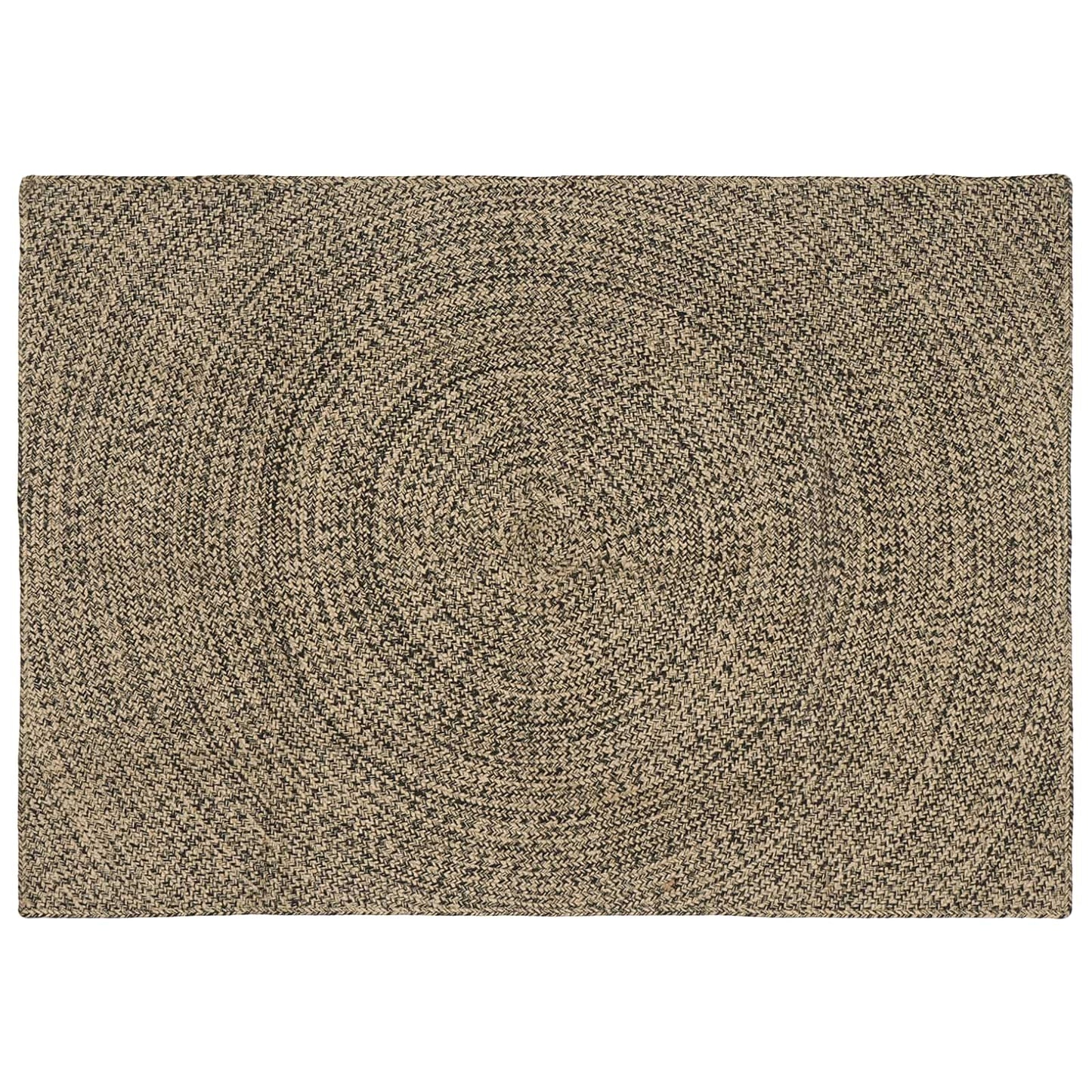 Area Rugs Natural and Black 120 x 170 cm Jute